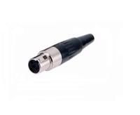 Mini XLR 3Pin Stecker Buchse XLR Audio Mikrofon anschluss für Kabel löten Gerader Adapter 3pin Xlr Buchse