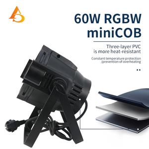 Nueva Luz de Escenario LED Mini Par de 60W 2 en 1 IP33 Blinder COB Blanco Frío - Product Image 2