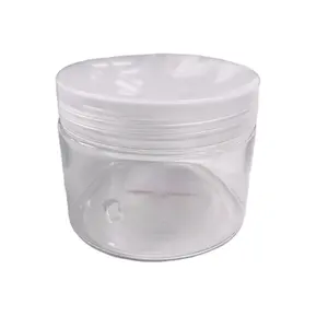 Embalagem de garrafa de frasco para cosméticos, frasco vazio transparente com tampa de alumínio, alta qualidade de 100g, 150 gramas