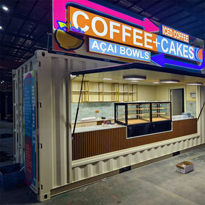 <span class=keywords><strong>บ้าน</strong></span>คอนเทนเนอร์แบบโมดูลปรับแต่งได้ ขนาด 20GP 40HQ เป็นมิตรกับสิ่งแวดล้อม สร้างเร็ว เคลื่อนย้ายสะดวก เหมาะสำหรับร้านกาแฟ ร้านอาหารริมทาง และใช้งานกลางแจ้ง - Product Image 2