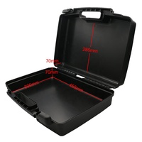 Mallette à outils de transport en plastique légère Construction à coque dure durable Organisateur portable pour outils de quincaillerie professionnels