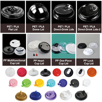 Vasos Desechables de Plástico PP PET Transparentes de Grado Alimenticio Libres de BPA de 12oz 16oz 24oz 32oz con Tapas para Café Helado, Jugo, Agua, con Logotipo Personalizado