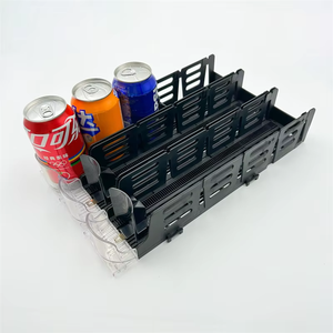 Largeur réglable de plateaux d'étagère de marchandisage de poussoir à voie unique pour le système de poussoir d'étagère en métal de boisson de bouteille suspendue - Product Image 4