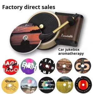 Rắn Sang Trọng CD Xe Làm Mát Không Khí Retro Xoay Hương Thơm Đĩa Trang Trí Nhà Máy Bán Buôn Kỷ lục Máy Nghe Nhạc Phong Cách Nhựa Ba - Product Image 2