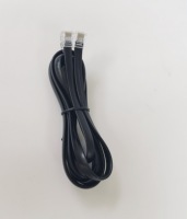 Produsen OEM/ODM Kabel Telepon Flat RJ12 6P6C 1m/1.5m/3m/5m 28AWG Selubung PVC Kabel Komunikasi Telekomunikasi Fleksibel