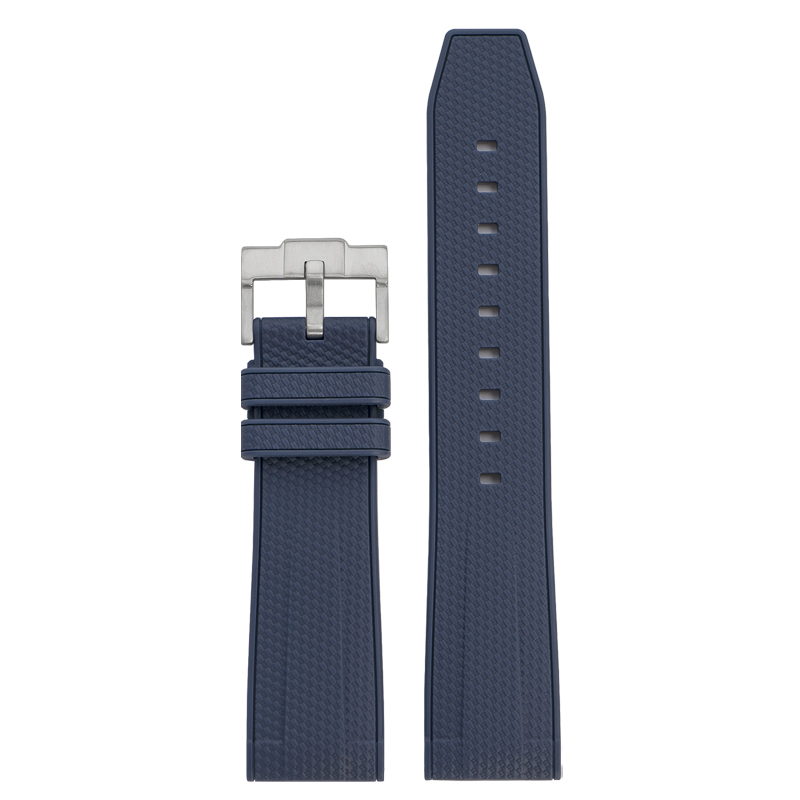 Bleu saphir + boucle argentée