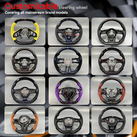 Volant de Voiture Personnalisé pour BMW M3 E46 E39 E53 330ci 325i Volant en Fibre de Carbone et Cuir Fait Main