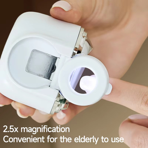 <span class=keywords><strong>Lime</strong></span> <span class=keywords><strong>à</strong></span> ongles rechargeable avec 2 types de lames, coupe-ongles et tondeuses électriques automatiques pour adultes, personnes âgées, bébés avec lumière LED - Product Image 3