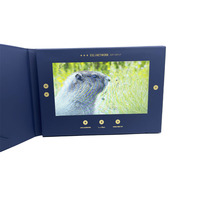 Carnet de brochures vidéo en cuir reconstitué de haute qualité, tissu en cuir artificiel, carte à insérer de poche, personnalisé d'approvisionnement d'usine