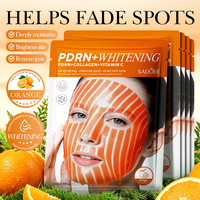 OEM ODM SADOER Masque facial en gel hydratant éclaircissant anti-taches à l'acide hyaluronique, au collagène de saumon et à la vitamine C pour tous types de peaux