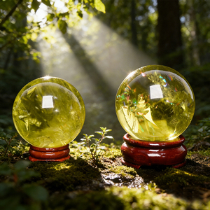 High Quality Natural Congo Citrine Sphere Polished <b>Crystal</b> Sphere for Fengshui Decoration - Product Image 1
