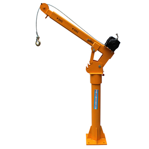 Superventas 12V 24V elevación 500kg 1 tonelada portátil montado Mini camioneta grúa con cabrestante eléctrico - Product Image 5