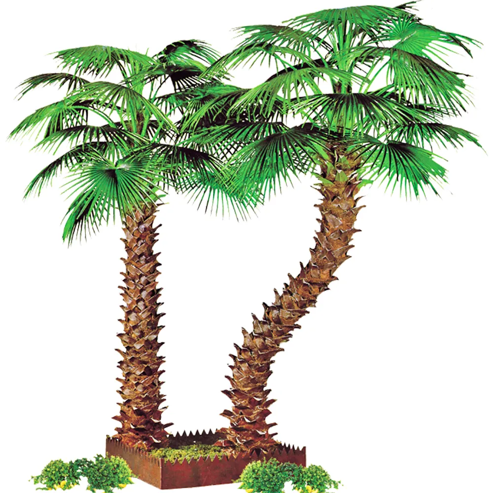 Grandi palme artificiali all'aperto piante finte alberi di plastica all'aperto