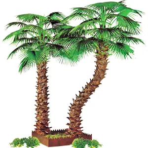 Büyük açık yapay palmiye ağaçları sahte bitkiler açık plastik ağaçlar