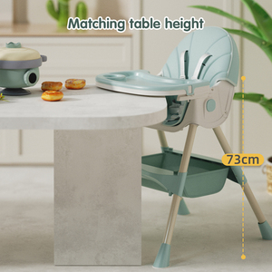 <span class=keywords><strong>Chaise</strong></span> haute confortable pour bébé et enfant, 4 en 1, avec hauteur réglable, pliable, <span class=keywords><strong>chaise</strong></span> de repas pour bébé avec roulettes - Product Image 3