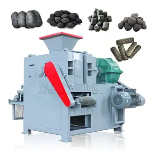 Máquina para fabricar briquetas de carbón con forma de almohada ovalada, máquina formadora de polvo de carbón, máquina de prensa de bolas