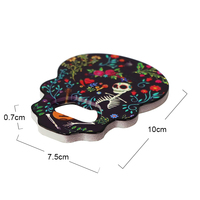 Aimants 3D en céramique de sublimation personnalisés en gros de réfrigérateur aimants créatifs personnalisés de ménage décapsuleur imprimés