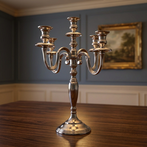 Aluminum Candelabra-Handmade Durable <b>Candlestick</b> <b>Holder</b> for Home Decoration - Product Image 4