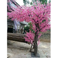 310cm height real wood tree trunk natural shape artificial pink peach blossom plants trees arch, flower tree arch artificial