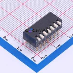 DSPV07LHGET DIP Switch Switch Piano Key Single Pole Single Throw 7 PC Pin - Product Image 1