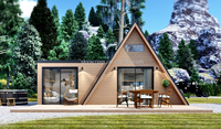 Maison modulaire préfabriquée de 40 pieds HQ, conteneur cabine avec panneau solaire, structure en acier écologique pour le camping/bureau/villa