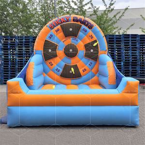 Juegos de tiro inflable, diversión interactiva para juego de dardos de pie inflable, pelota de fútbol pegajosa, venta de fútbol mágico - Product Image 4