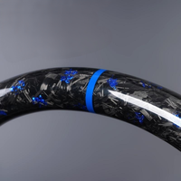 Volant en fibre de carbone forgée pour BMW F30, compatible avec F10 F20 F15 F16 F25 E90 E70 M Sport, volant à fond plat personnalisé