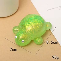Jouet anti-stress en forme de tortue scintillante, jouet sensoriel à presser, cadeau d'anniversaire pour les enfants de 5 à 7 ans