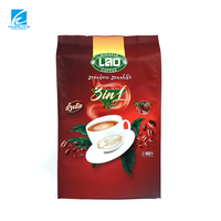 Sacs à café personnalisés imprimés avec soufflet latéral, en aluminium laminé, PE, PET, résistants à l'humidité, thermoscellables, impression UV pour poudre de café