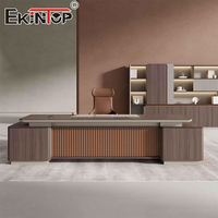 Table de bureau en bois de qualité supérieure, table de direction, table de bureau commerciale, bureaux modernes, vente en gros d'usine Ekintop