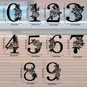 ศิลปะตกแต่งผนังขายดีแบบข้ามพรมแดนภาพเงาศิลปะเหล็กรูปผีเสื้อดอกไม้กลวงตัวใหญ่ป้ายติดผนังแบบ DIY - Product Image 2