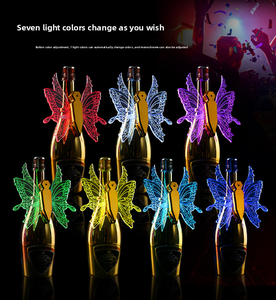 Роскошная светодиодная Стробоскопическая дубинка, светящаяся пробка для шампанского для рождественских случаев, аксессуары для напитков премиум-класса - Product Image 3