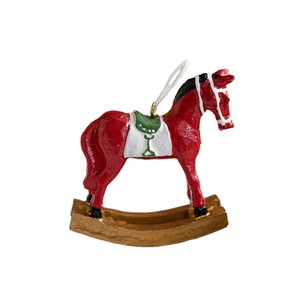 Resin Rocking Horse Christmas Trojan Christmas <b>Tree</b> Pendants Sublimation Hanging Christmas Ornaments <b>Tree</b> Ornament - Product Image 3