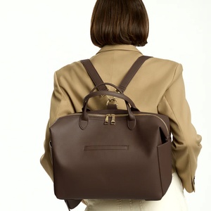 Sac à langer en cuir portable personnalisable de haute qualité, grande capacité, imperméable, multifonctionnel, sac à langer tendance pour maman - Product Image 5