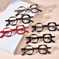 Monture de lunettes en acétate Borregls pour femme, style vintage, de marque, de créateur, lunettes carrées de haute qualité, lunettes optiques pour homme 19189
