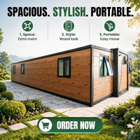 Maison Modulaire de Luxe Conteneurisée Extensible à Double Aile de 40 pieds avec Électricité SAA pour la Revente et l'ROI