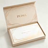 Boîte cadeau magnétique personnalisée de luxe écologique et recyclée pour invitations de mariage, cartes de visite, chaussettes