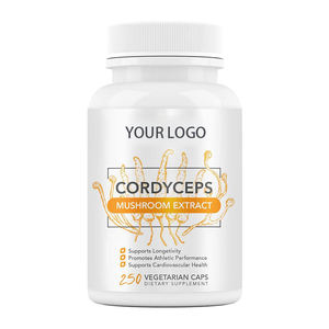 Etiqueta privada Vegan Energy Suplementos de apoyo inmunológico Cápsulas de extracto de Cordyceps orgánicos personalizados para adultos Mujeres embarazadas - Product Image 1