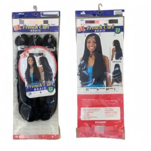 Extensiones de Cabello para <span class=keywords><strong>Trenzas</strong></span> al por Mayor, <span class=keywords><strong>Trenzas</strong></span> Francesas 3X, <span class=keywords><strong>Trenzas</strong></span> de Ganchillo Preestiradas, Fibra Premium de 22 Pulgadas, Envío Rápido en Stock F/T - Product Image 1