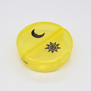 Reise-Mini-PP-Pillenorganizer 7-Tage AM/PM Pillendose Tragbarer Kleiner Medikamentenbehälter - Product Image 2