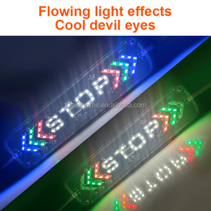 Module lumineux de signalisation LED RGB à lettres longues pour camion et <span class=keywords><strong>moto</strong></span> TGZ, lumière de signalisation extérieure LED 12V/24V, lampe clignotante - Product Image 5