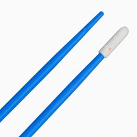 XWK 100pcs Ultra-Clean Polyurethane Lint-Free Foam Swab Knitted Head Sponge Swab Stick untuk Pembersihan Aerospace dan Semikonduktor