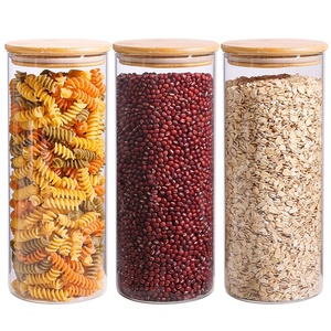 Pot de stockage de qualité alimentaire au design minimaliste récipient à couvercle en bois pour collations à spaghetti forme en conserve avec capacité de stockage scellée - Product Image 6
