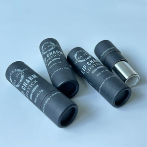 Cylindre d'emballage cosmétique vide recyclable personnalisé Tube en papier kraft écologique imprimé disparu pour rouge à lèvres baume à lèvres - Product Image 4