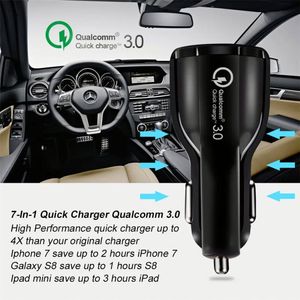 ที่ชาร์จในรถยนต์ราคาถูกแบบ USB QC3.0 ช่องชาร์จคู่สำหรับสมาร์ทโฟน - Product Image 5