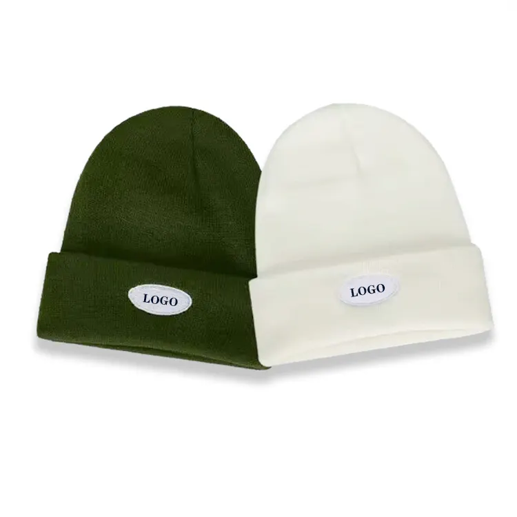 تصميم جديد أزياء محبوك للجنسين قبعة الشتاء الدافئة قبعة سميكة قبعة صغيرة مبطنة للنساء شعار مخصص دافئ