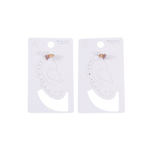 Pendientes de Clip con Cinco Flores y Diamantes de Imitación, Joyería de Aleación Linda para Mujer, Accesorio de Moda - Product Image 2