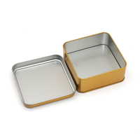 Boîte à biscuits rectangulaire en fer blanc OEM, motif floral bleu Delft vintage, qualité alimentaire, pour cadeaux de Noël et de fêtes