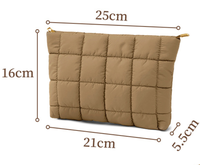 Sac cosmétique matelassé imperméable mini tendance, logo personnalisé, organiseur de voyage, sacs de maquillage, trousse de maquillage portable pour femmes