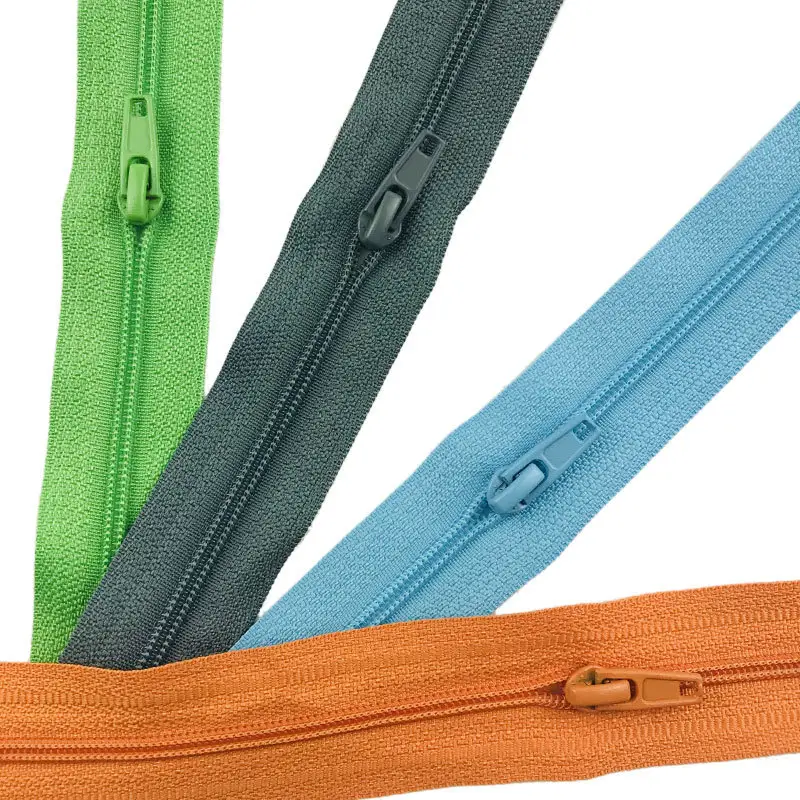 Bekleidungs lieferant 3 5 7 10 Langkettige Nylon-Reiß verschluss rolle Cierre-Taschen Zeit Blei Kunststoff-Stütz funktion Material Textil Herkunft